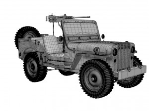 runner 1950 willys m38 jeep 3D-Modell