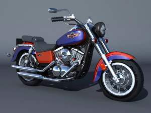 Kawasaki-vulcan-classic-1500 3D Модель