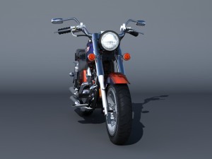 Kawasaki-vulcan-classic-1500 3D-Modell