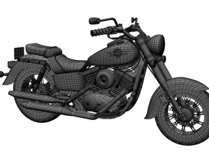 Kawasaki-vulcan-classic-1500 3D-Modell
