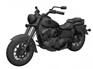 Kawasaki-vulcan-classic-1500 3D-Modell