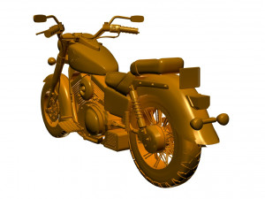Kawasaki-vulcan-classic-1500 3D-Modell