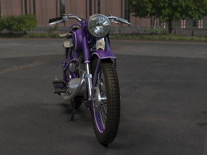 Motorcycle izh-49 3D Модель