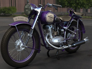 Motorcycle izh-49 3D Модель