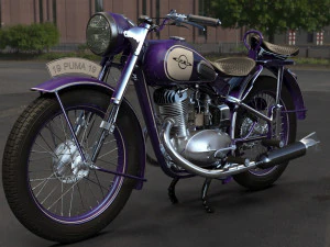 Motorcycle izh-49 3D Model