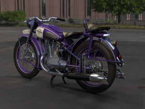 Motorcycle izh-49 3D Модель