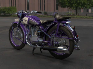 Motorcycle izh-49 3D Model