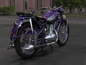Motorcycle izh-49 3D Модель