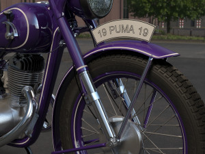 Motorcycle izh-49 3D Модель