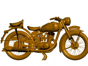 Motorcycle izh-49 3D Модель