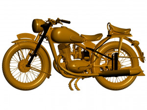 Motorcycle izh-49 3D Модель