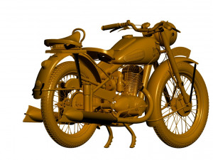 Motorcycle izh-49 3D Модель