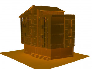 4 storey building 3Dモデル