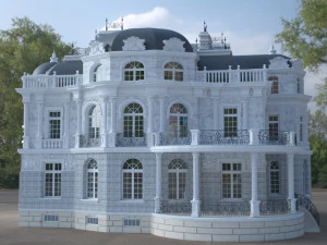 Schloss 3D Modell