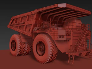 camion da miniera caterpillar 797f Modello 3D