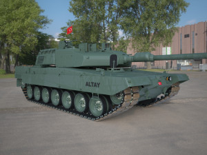 Tank altay made in turkey Modelo 3D
