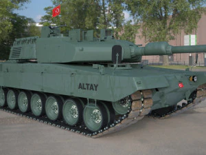 Tank altay made in turkey 3D Model