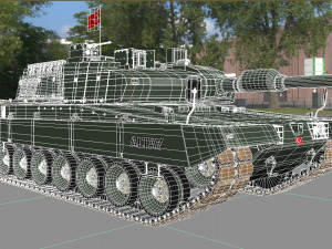 Tank altay made in turkey 3D 模型