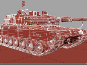 Tank altay made in turkey 3D 模型