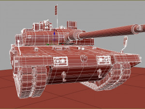 Tank altay made in turkey 3D 模型