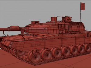 Tank altay made in turkey 3D 模型