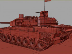 Tank altay made in turkey 3D Model