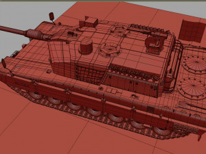 Tank altay made in turkey 3D 模型