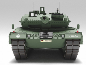 Tank Leopard 2a6 Model 3D