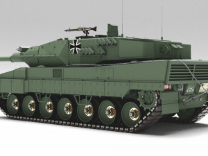 Tank Leopard 2a6 Model 3D
