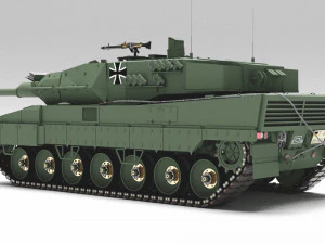Tank Leopard 2a6 3D Model