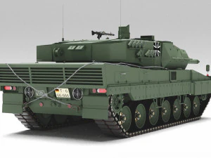 Tank Leopard 2a6 3D Model