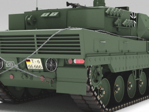 Tank Leopard 2a6 Model 3D