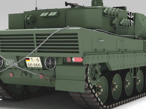 Tank Leopard 2a6 3D Model