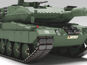 Tank Leopard 2a6 Model 3D