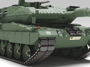 Tank Leopard 2a6 3D Model