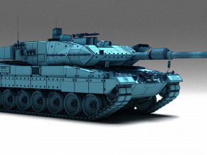 Tank Leopard 2a6 Model 3D