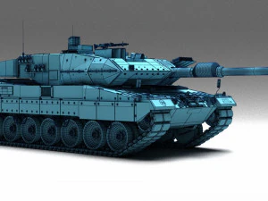 Tank Leopard 2a6 3D Model
