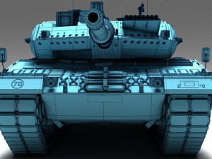 Tank Leopard 2a6 Model 3D
