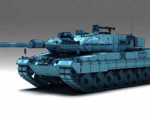 Tank Leopard 2a6 Model 3D