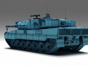 Tank Leopard 2a6 Model 3D