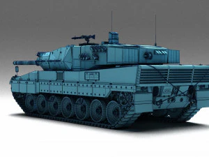 Tank Leopard 2a6 3D Model