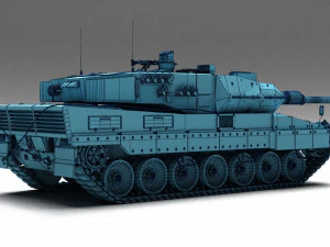 Tank Leopard 2a6 3D Model