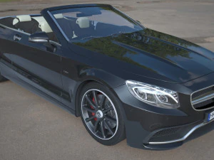 mercedes-benz s63 amg cabriolet 3D Model