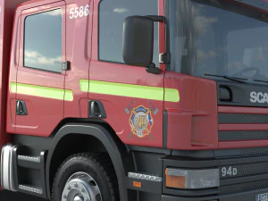 Scania P260 Fire Truck 3D Model