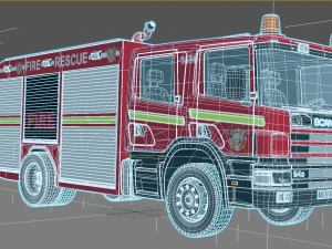 Scania P260 Fire Truck 3D 模型