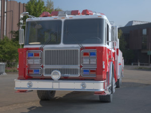 fire rescue truck 3D 모델