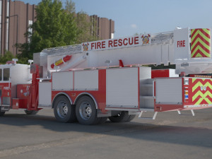 fire rescue truck 3D 모델