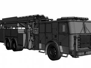 fire rescue truck 3D 모델