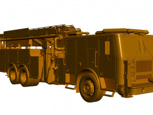fire rescue truck 3D 모델