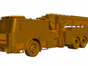 fire rescue truck 3D 모델